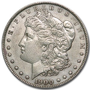 1900-S Morgan Dollar AU Details (Cleaned)