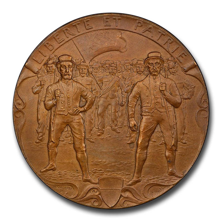 1900 Switzerland Bronzed Medal MS-65 PCGS (Lausanne)