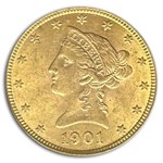 1901 $10 Liberty Gold Eagle MS-62 PCGS