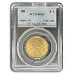 1901 $10 Liberty Gold Eagle MS-62 PCGS