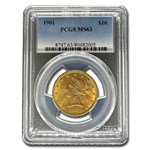 1901 $10 Liberty Gold Eagle MS-63 PCGS