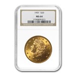 1901 $20 Liberty Gold Double Eagle MS-64 NGC