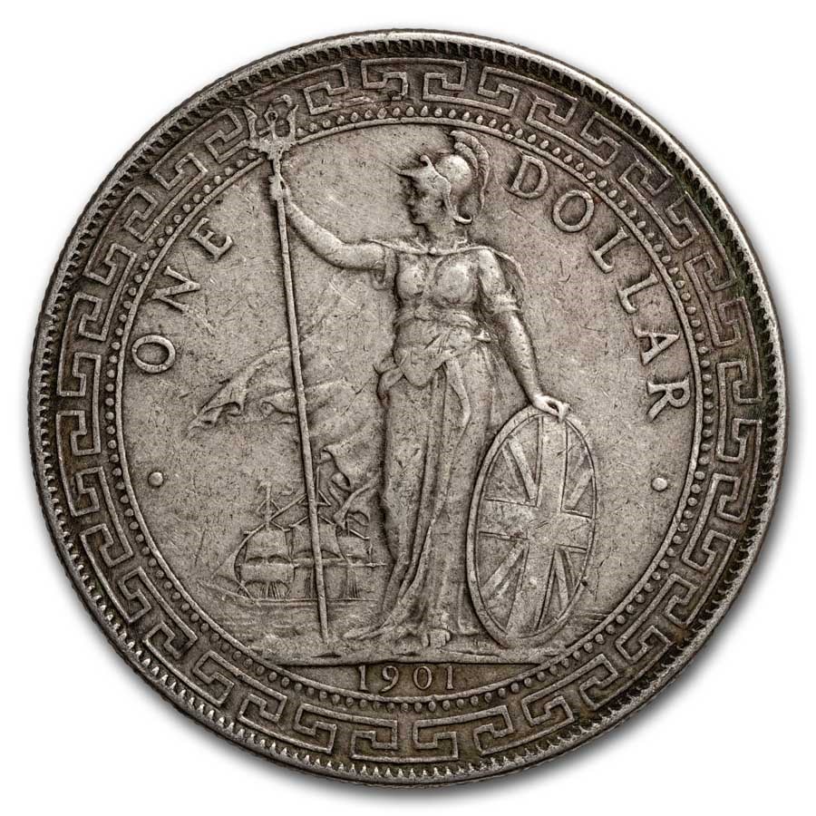 1901-B Great Britain Silver Trade Dollar XF