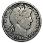 1901 Barber Half Dollar Fine