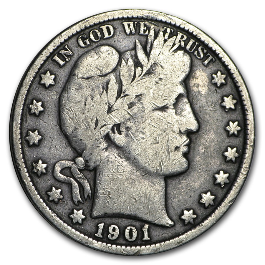 1901 Barber Half Dollar VG