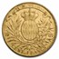 1901 Monaco Gold 100 Francs Albert I AU