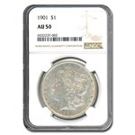 1901 Morgan Dollar AU-50 NGC