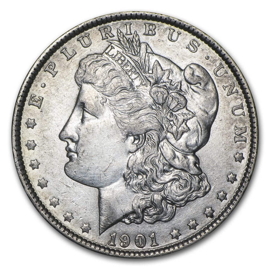 1901 Morgan Dollar AU Details (Cleaned)