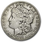 1901 Morgan Dollar Fine