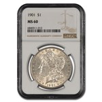 1901 Morgan Dollar MS-60 NGC