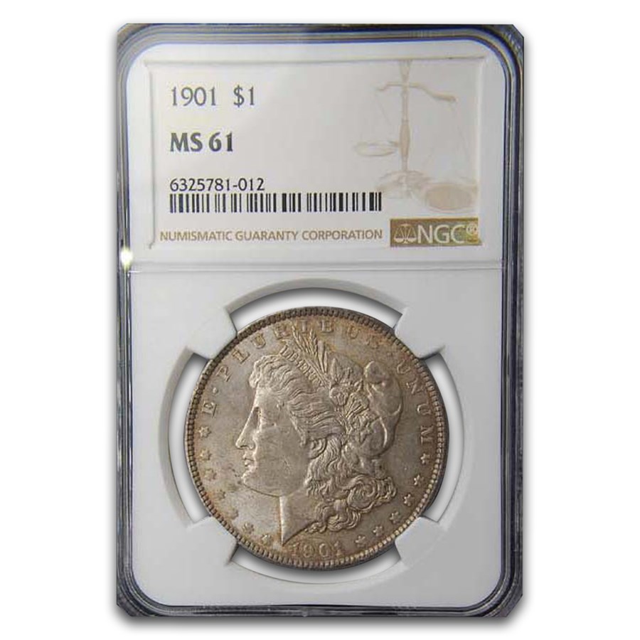 1901 Morgan Dollar MS-61 NGC