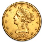 1901-O $10 Liberty Gold Eagle AU