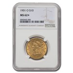 1901-O $10 Liberty Gold Eagle MS-62+ NGC