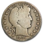 1901-O Barber Half Dollar Good