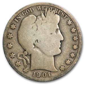 1901-O Barber Half Dollar Good