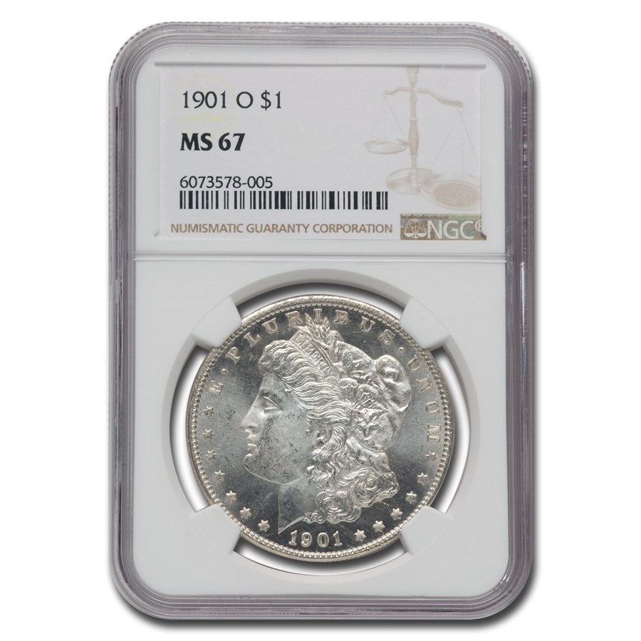 1901-O Morgan Dollar MS-67 NGC