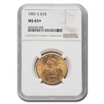 1901-S $10 Liberty Gold Eagle MS-65+ NGC