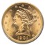 1901-S $5 Liberty Gold Half Eagle MS-66 PCGS