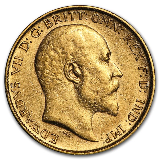 Buy 1902-1910 Great Britain Gold 1/2 Sovereign Edward VII XF | APMEX