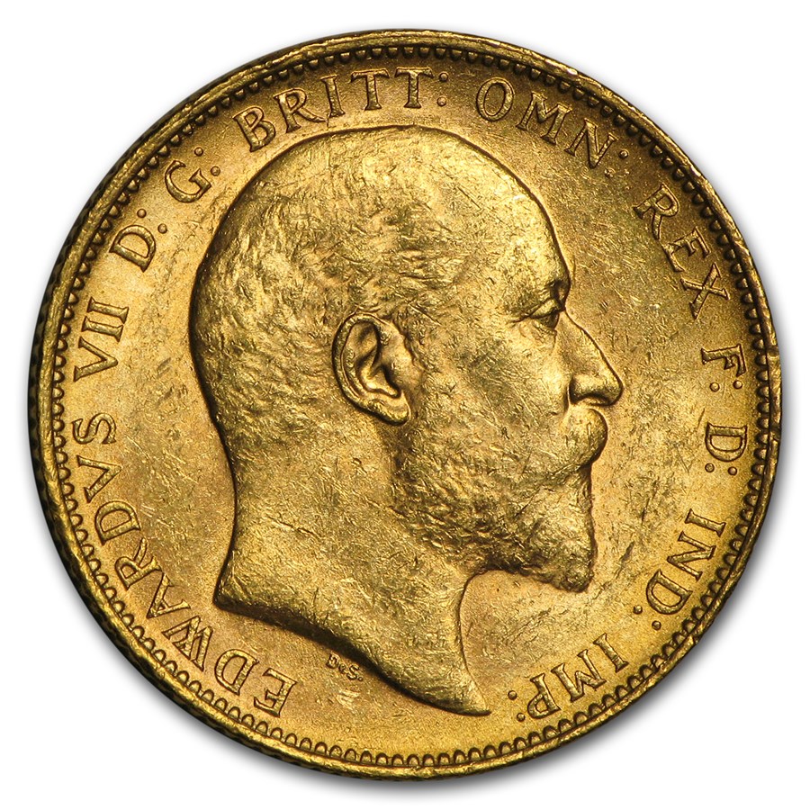 1902-1910-M Australia Gold Sovereign Edward VII BU