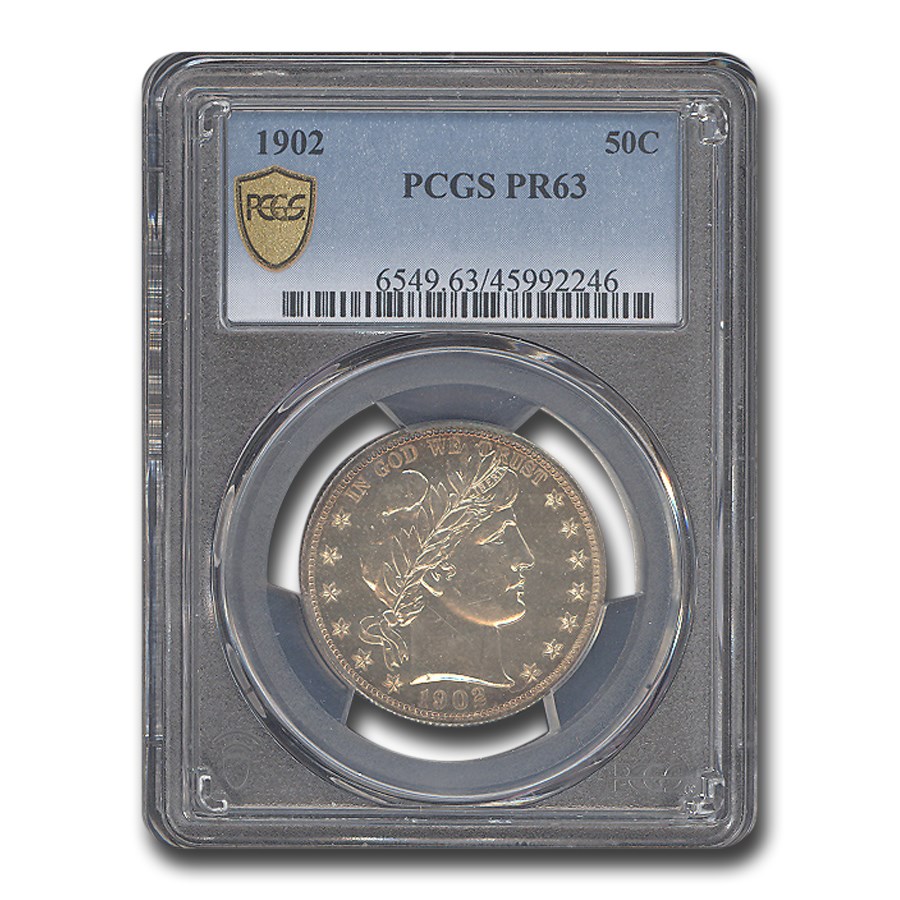 Buy 1902 Barber Half Dollar PR-63 PCGS | APMEX