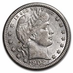 1902 Barber Quarter AU