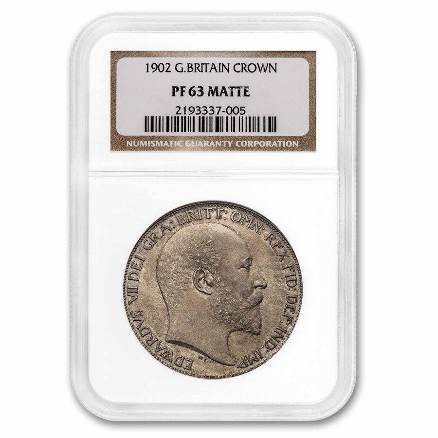 1902 Great Britain Silver Crown PF-63 Matte NGC