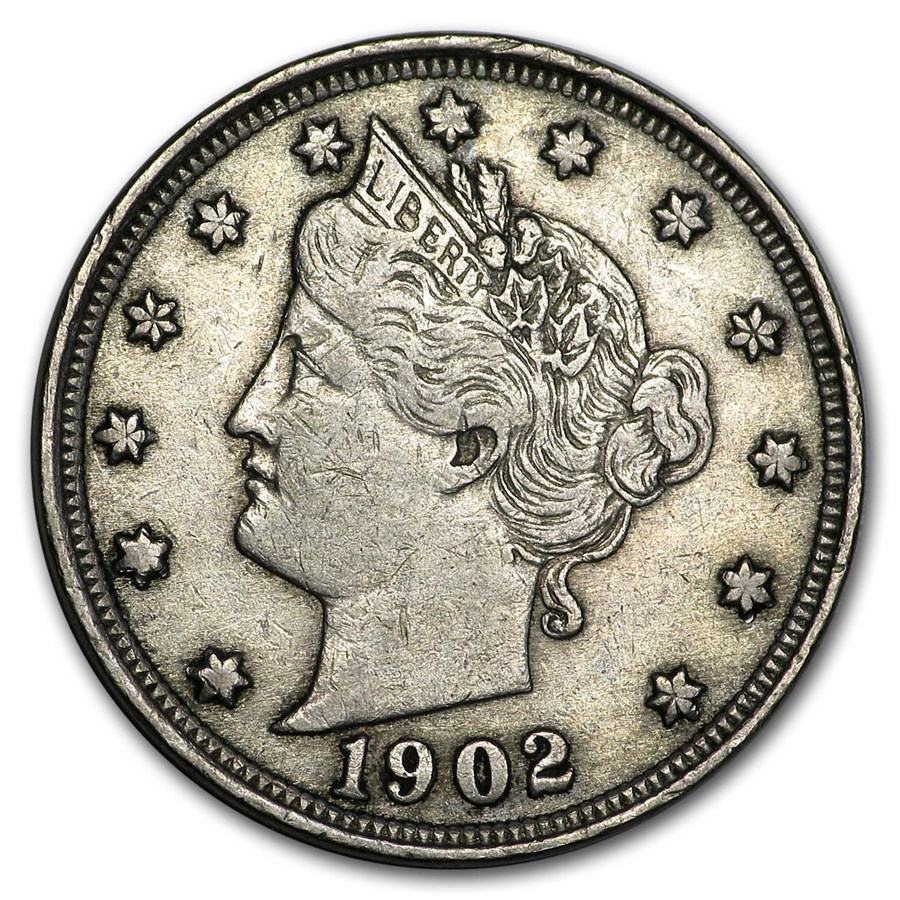 Buy 1902 Liberty Head V Nickel XF | APMEX