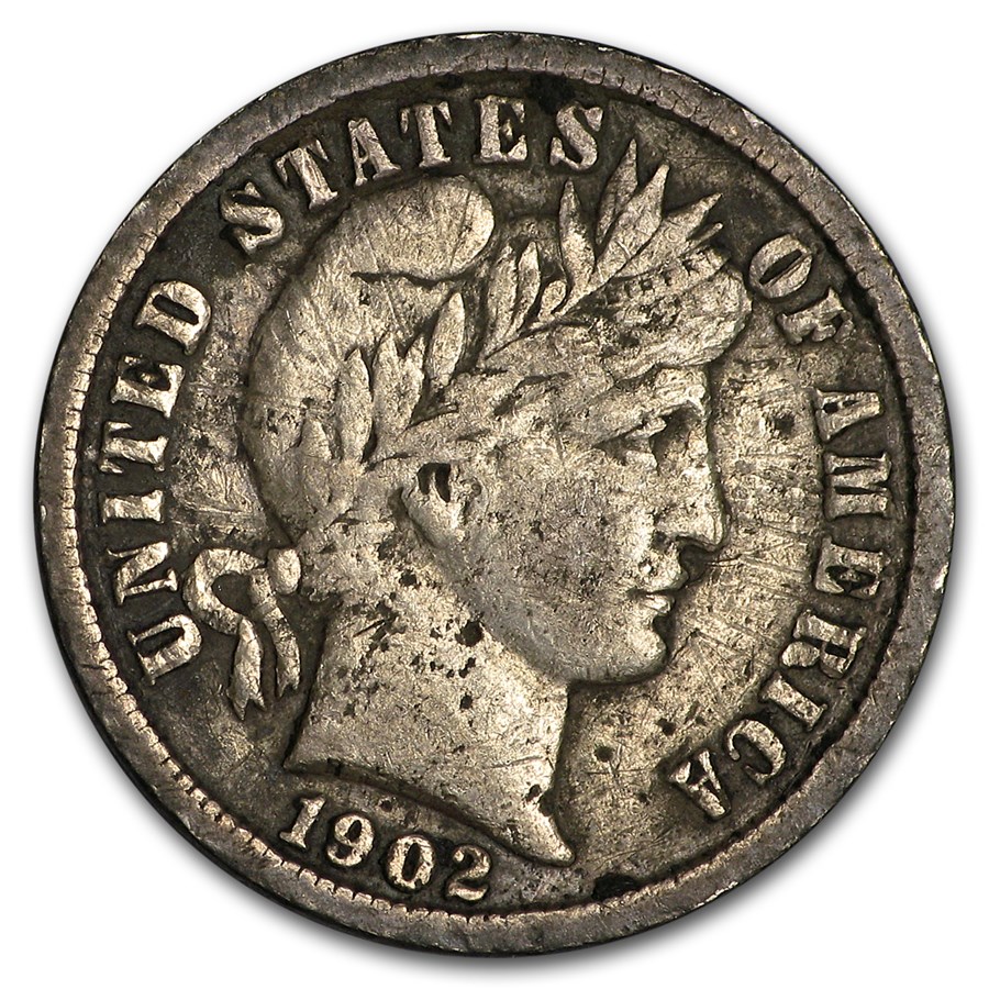 Buy 1902-S Barber Dime VF | APMEX