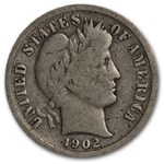 1902-S Barber Dime VG