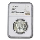 1902-S Barber Half Dollar MS-67 NGC