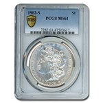 1902-S Morgan Dollar MS-61 PCGS