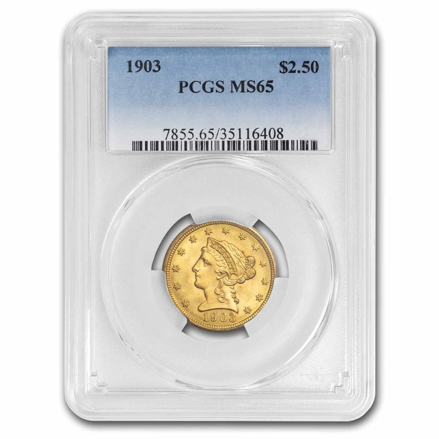 Buy 1903 $2.50 Liberty Gold Quarter Eagle MS-65 PCGS | APMEX