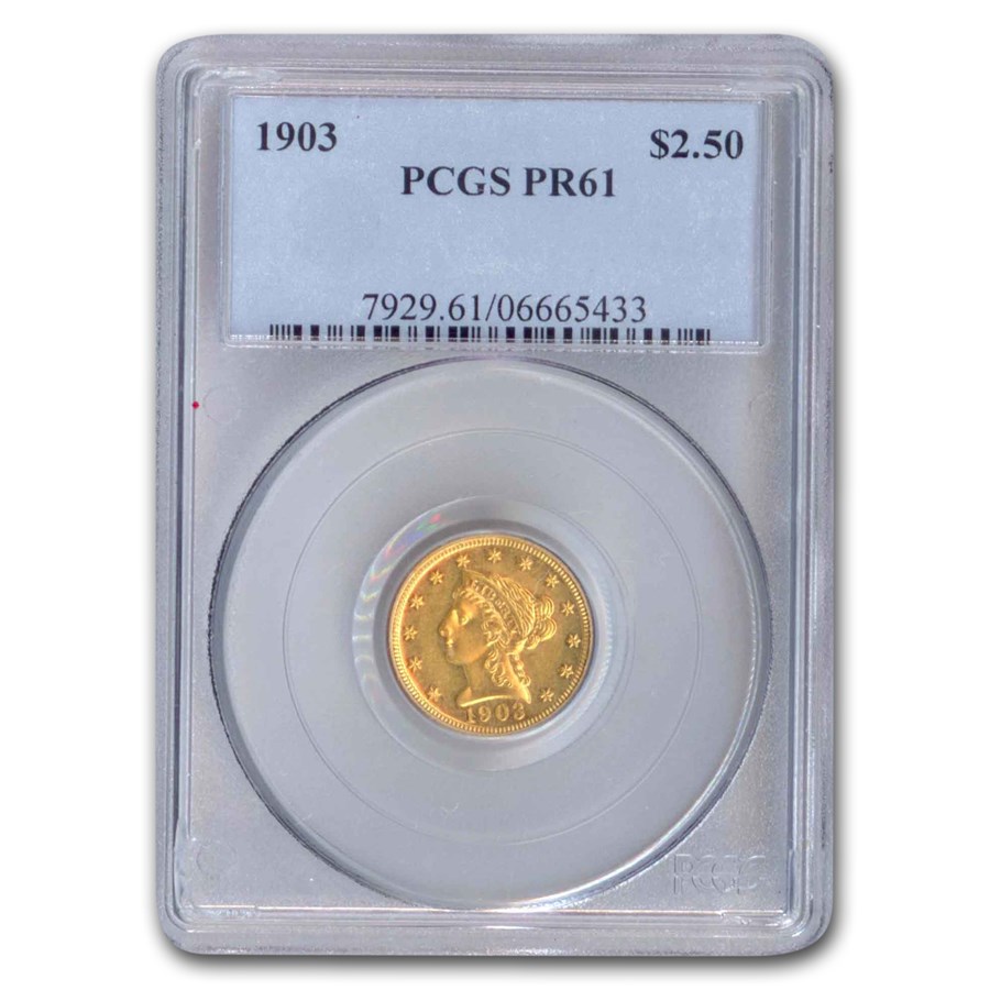 Buy 1903 $2.50 Liberty Gold Quarter Eagle PR-61 PCGS | APMEX