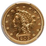 1903 $2.50 Liberty Gold Quarter Eagle PR-64 PCGS