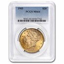 1903 $20 Liberty Gold Double Eagle MS-64 PCGS