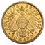 1903-A Germany Prussia Gold 10 Mark Wilhelm II AU