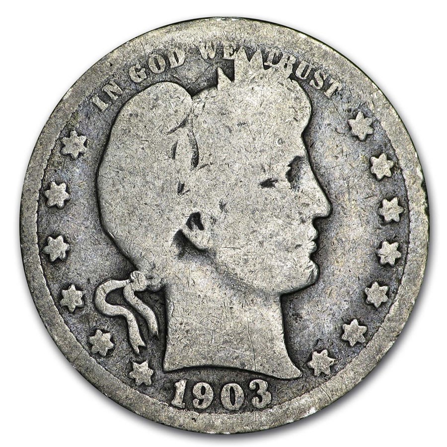 1903 Barber Quarter Good/VG