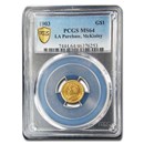 1903 Gold $1.00 Louisiana Purchase McKinley MS-64 PCGS