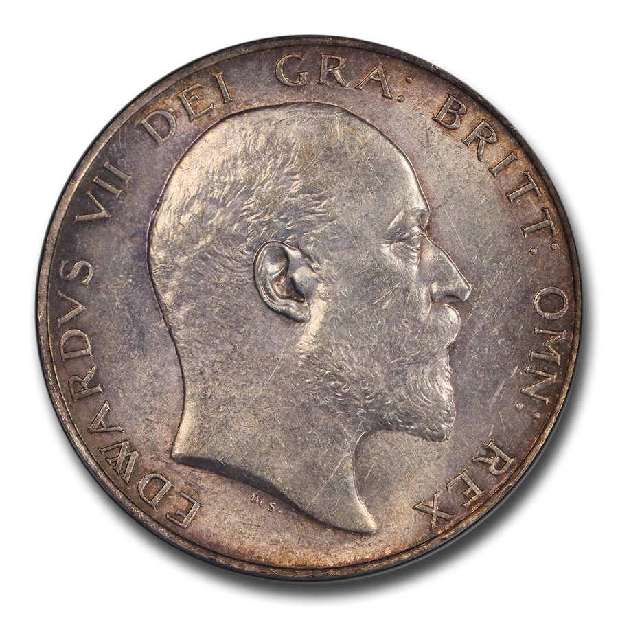 1903 Great Britain Silver Half Crown Edward VII AU-58 PCGS