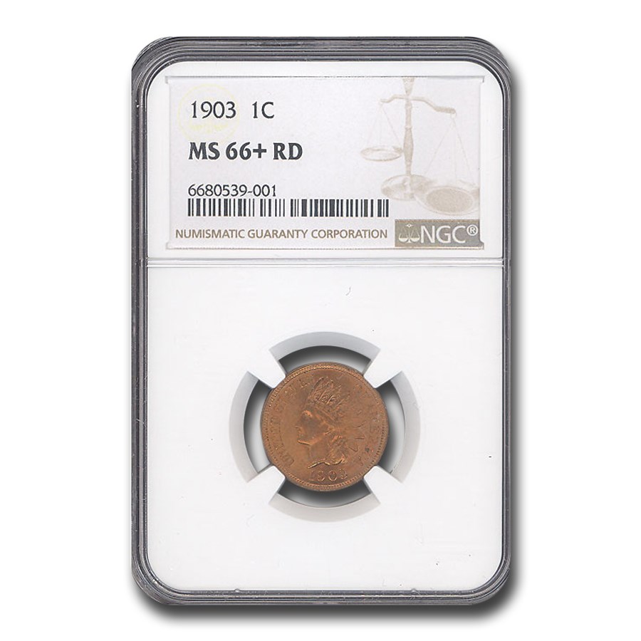 1903 Indian Head Cent MS-66+ NGC (Red)