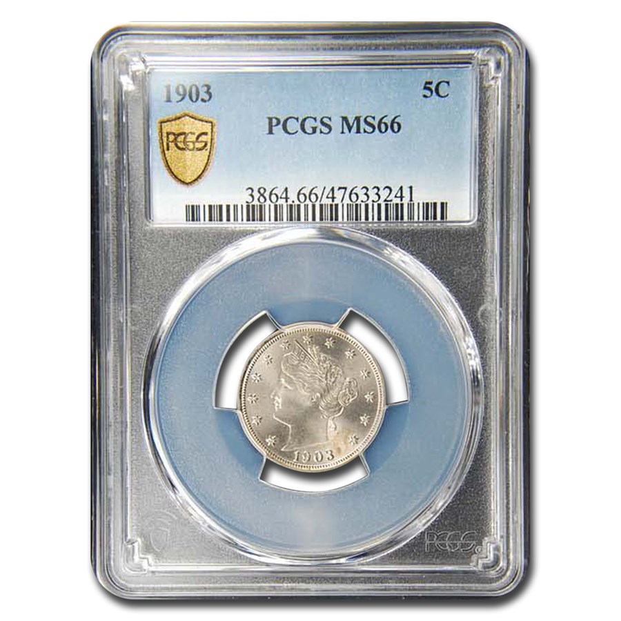 1903 Liberty Head V Nickel MS-66 PCGS