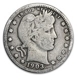 1903-O Barber Quarter VG