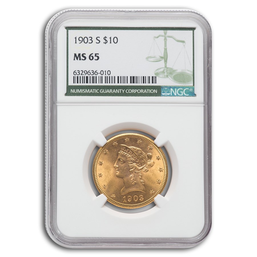 1903-S $10 Liberty Gold Eagle MS-65 NGC (Green Label)