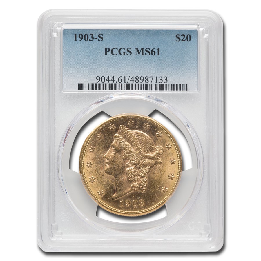 Buy 1903-S $20 Liberty Gold Double Eagle MS-61 PCGS | APMEX