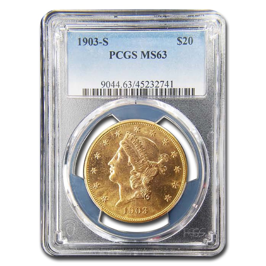 Buy 1903-S $20 Liberty Gold Double Eagle MS-63 PCGS | APMEX