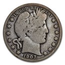 1903-S Barber Half Dollar VG