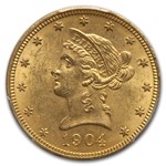 1904 $10 Liberty Gold Eagle MS-62 PCGS