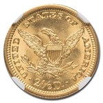 1904 $2.50 Liberty Gold Quarter Eagle MS-66 NGC