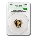 1904 $2.50 Liberty Gold Quarter Eagle PR-66+ Cameo CACG